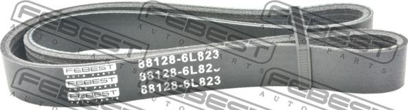 Febest 88128-6L823 - Поликлиновой ремень autospares.lv