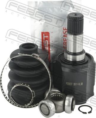 Febest 3511-NL3R - Шарнирный комплект, ШРУС, приводной вал autospares.lv