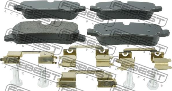 Febest 2901-DIIIR - Тормозные колодки, дисковые, комплект autospares.lv