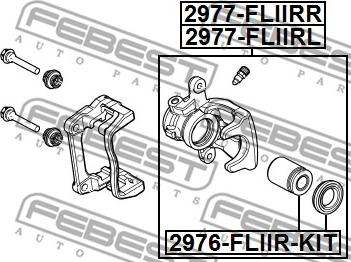 Febest 2977-FLIIRL - Тормозной суппорт autospares.lv