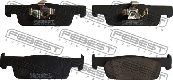 Febest 2401-CLIIVF - Тормозные колодки, дисковые, комплект autospares.lv