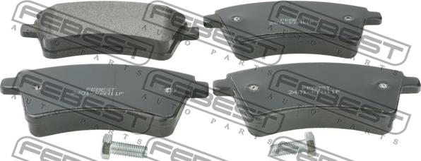 Febest 2401-KANIIF - Тормозные колодки, дисковые, комплект autospares.lv