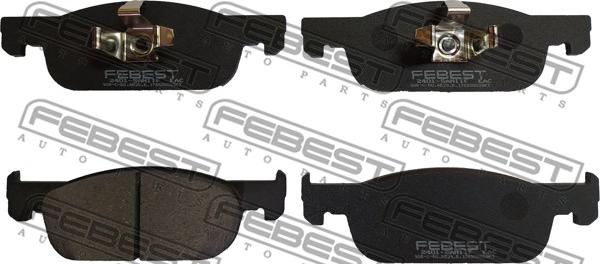 Febest 2401-SANIIF - Тормозные колодки, дисковые, комплект autospares.lv