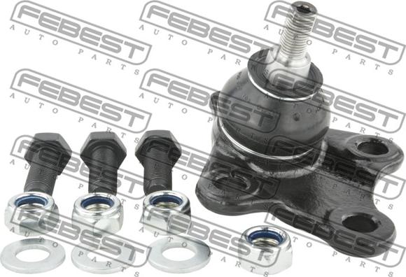 Febest 2420-004 - Шаровая опора, несущий / направляющий шарнир autospares.lv