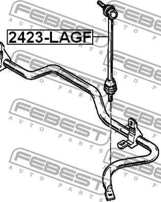 Febest 2423-LAGF - Тяга / стойка, стабилизатор autospares.lv