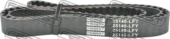 Febest 25140-LFY - Зубчатый ремень ГРМ autospares.lv