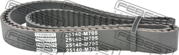 Febest 25140-M705 - Зубчатый ремень ГРМ autospares.lv