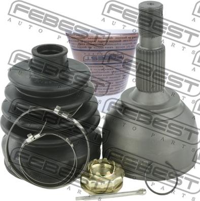 Febest 2510-3084B - Шарнирный комплект, ШРУС, приводной вал autospares.lv