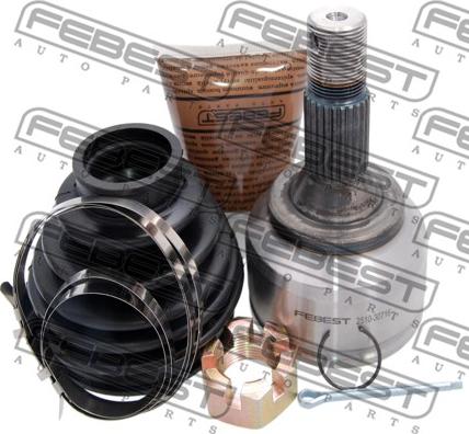 Febest 2510-30716 - Шарнирный комплект, ШРУС, приводной вал autospares.lv