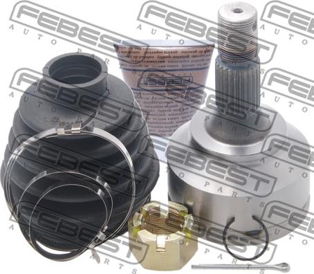 Febest 2510-30720 - Шарнирный комплект, ШРУС, приводной вал autospares.lv