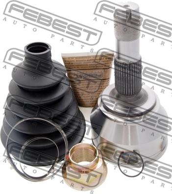 Febest 2510-BOX3 - Шарнирный комплект, ШРУС, приводной вал autospares.lv