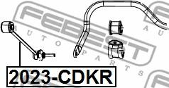 Febest 2023-CDKR - Тяга / стойка, стабилизатор autospares.lv