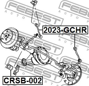 Febest 2023-GCHR - Тяга / стойка, стабилизатор autospares.lv