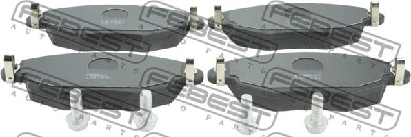 Febest 2101-GEF - Тормозные колодки, дисковые, комплект autospares.lv