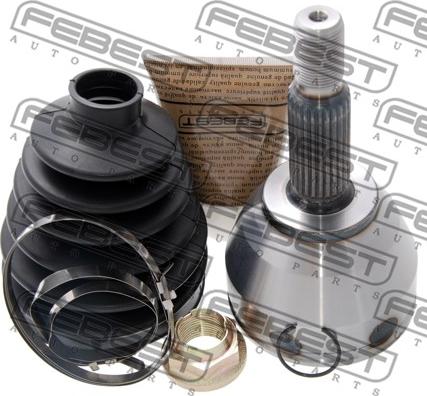 Febest 2110-TRCD - Шарнирный комплект, ШРУС, приводной вал autospares.lv