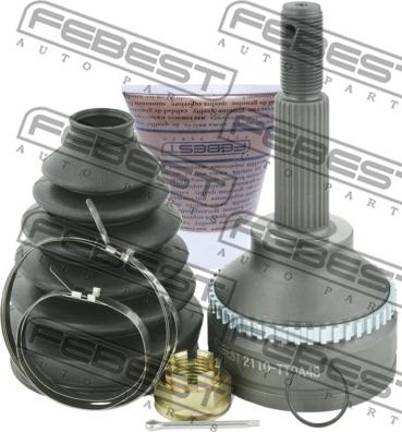 Febest 2110-TT9A48 - Шарнирный комплект, ШРУС, приводной вал autospares.lv