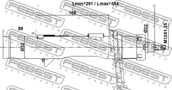 Febest 21110-012FR - Амортизатор autospares.lv