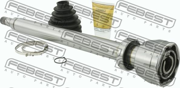 Febest 2111-CA1RH - Шарнирный комплект, ШРУС, приводной вал autospares.lv