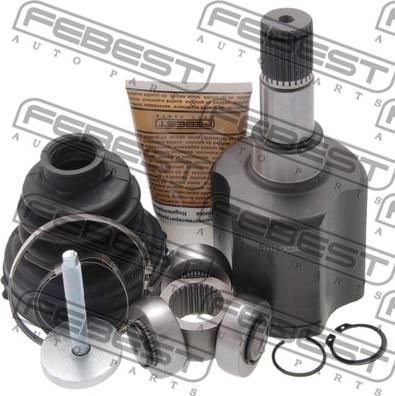 Febest 2111-CA220LH - Шарнирный комплект, ШРУС, приводной вал autospares.lv