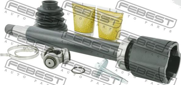 Febest 2111-CA220RH - Шарнирный комплект, ШРУС, приводной вал autospares.lv