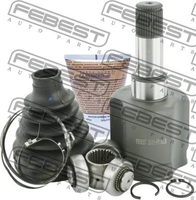 Febest 2111-FY36LH - Шарнирный комплект, ШРУС, приводной вал autospares.lv