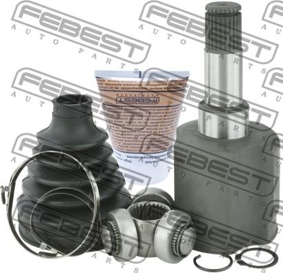 Febest 2111-FY26LH - Шарнирный комплект, ШРУС, приводной вал autospares.lv