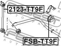 Febest 2123-TT9F - Тяга / стойка, стабилизатор autospares.lv