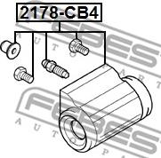 Febest 2178-CB4 - Колесный тормозной цилиндр autospares.lv