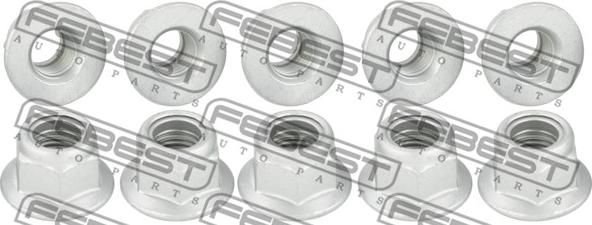 Febest 2398-005-PCS10 - Гайка крепления колеса autospares.lv