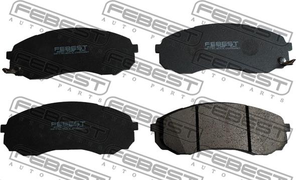 Febest 2201-CARF - Тормозные колодки, дисковые, комплект autospares.lv