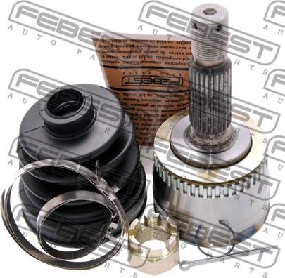 Febest 2210-CER16A44 - Шарнирный комплект, ШРУС, приводной вал autospares.lv