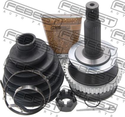 Febest 2210-NS27A47 - Шарнирный комплект, ШРУС, приводной вал autospares.lv