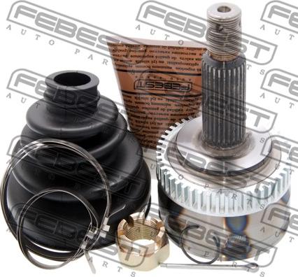 Febest 2210-NSP20A48 - Шарнирный комплект, ШРУС, приводной вал autospares.lv