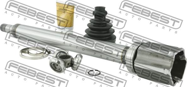 Febest 2711-V70ATTRH - Шарнирный комплект, ШРУС, приводной вал autospares.lv