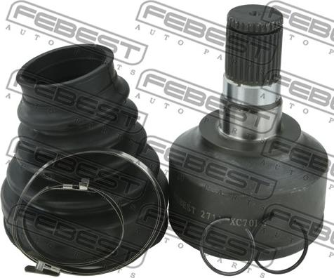 Febest 2711-XC70LH - Шарнирный комплект, ШРУС, приводной вал autospares.lv