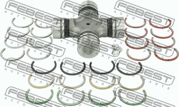 Febest ASN-R51MF - Шарнир, продольный вал autospares.lv