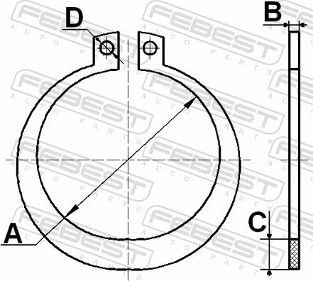 Febest CC-4-48X2-PCS5 - Монтажный комплект, сильфон приводного вала autospares.lv