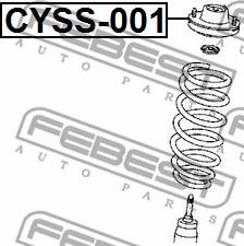 Febest CYSS-001 - Опора стойки амортизатора, подушка autospares.lv