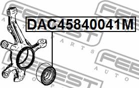 Febest DAC45840041M - Подшипник ступицы колеса autospares.lv