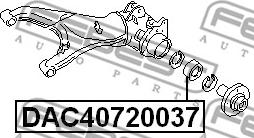 Febest DAC40720037 - Подшипник ступицы колеса autospares.lv