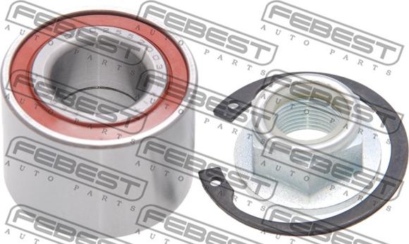 Febest DAC25520037-KIT - Подшипник ступицы колеса, комплект autospares.lv