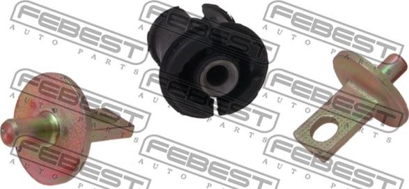 Febest HAB-003 - Сайлентблок, рычаг подвески колеса autospares.lv