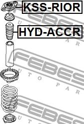 Febest KSS-RIOR - Опора стойки амортизатора, подушка autospares.lv