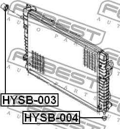 Febest HYSB-003 - Подвеска, радиатор autospares.lv