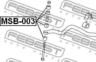 Febest MSB-003 - Подвеска, стойка вала autospares.lv