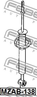 Febest MZAB-138 - Сайлентблок, стойка амортизатора autospares.lv