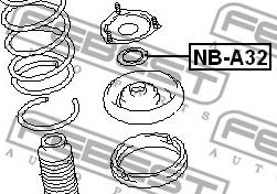 Febest NB-A32 - Подшипник качения, опора стойки амортизатора autospares.lv