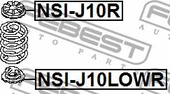 Febest NSI-J10LOWR - Тарелка пружины autospares.lv