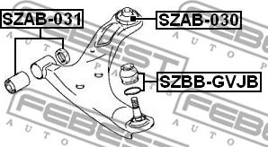 Febest SZBB-GVJB - Пыльник шаровой опоры autospares.lv