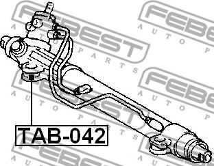 Febest TAB-042 - Подвеска, рулевое управление autospares.lv